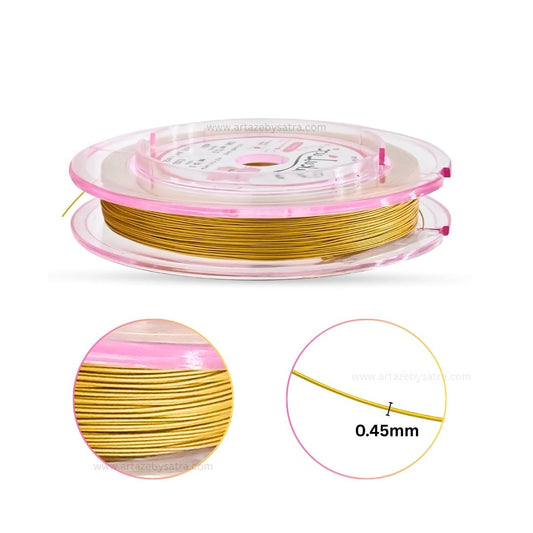 Gair Wire-Stainless Steel Coated out DIA | Size : 0.45mm | Qty : Approx 100mtr per roll