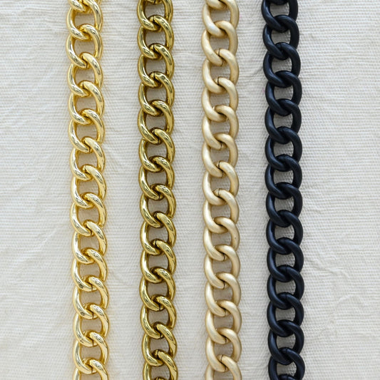 Aluminium Chain | Size : W-12mm H-14mm | Qty : 1mtr | JT-23-12-2