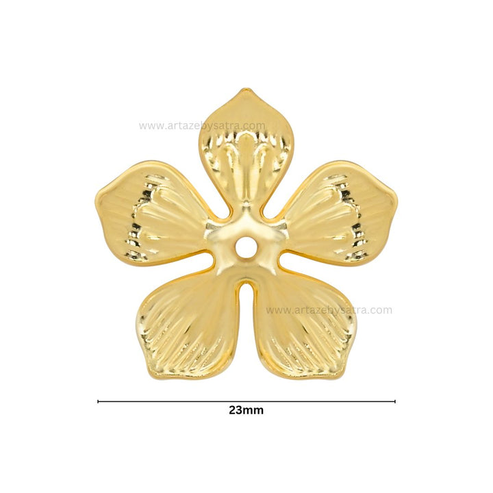 1 Hole Metal Art Flower | Size : 23mm | 50pcs | MA212