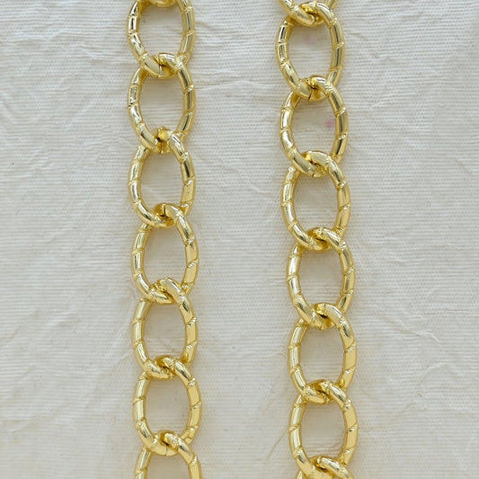 Aluminium Chain | Size : W-19mm H-28mm | Qty : 1mtr | JT-13-37-2
