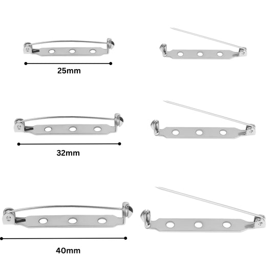 Double lock Brooch Pin | Qty : 100pcs | BP10