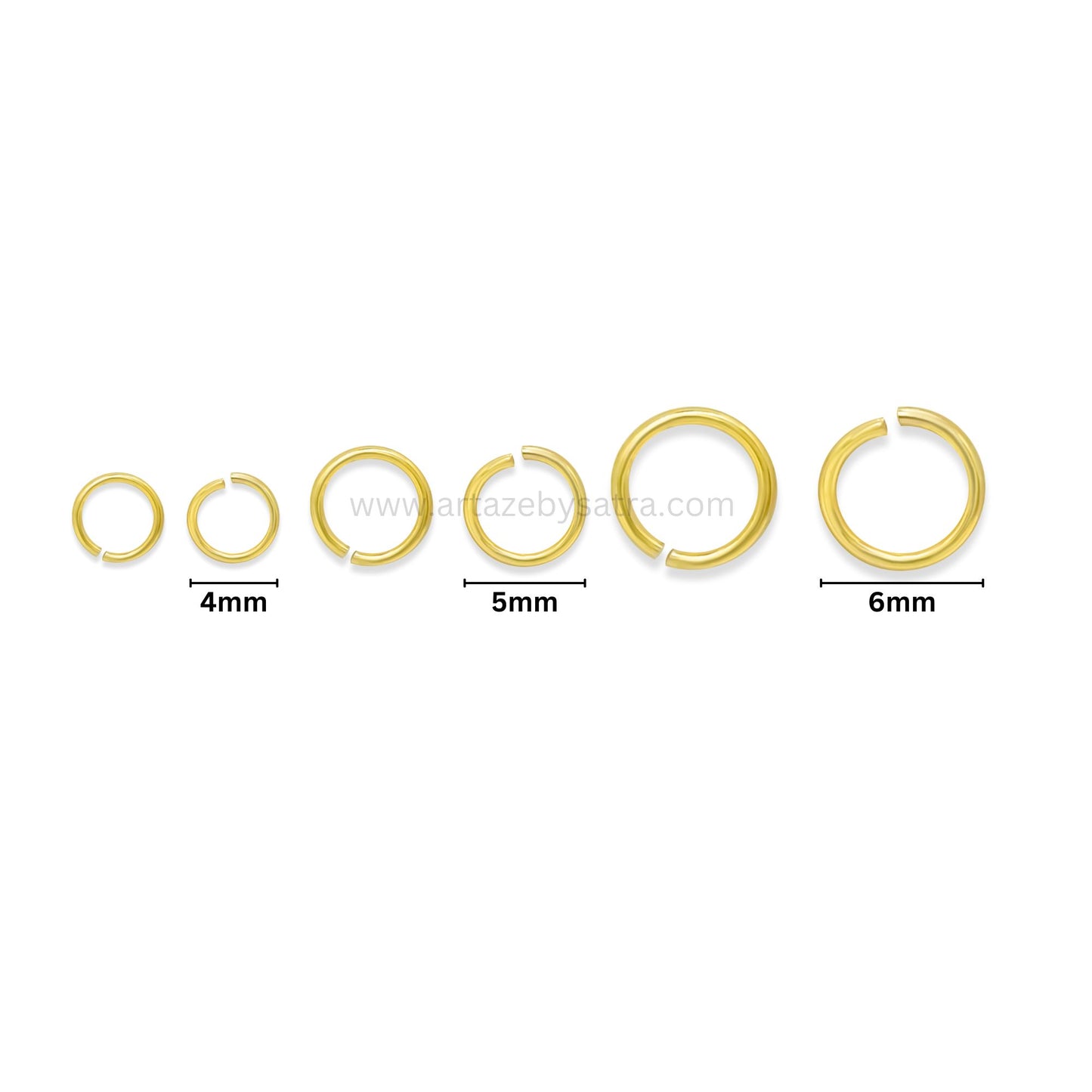 18k Brass Golden Jumpring High Quality | Qty : 100pcs | BF119
