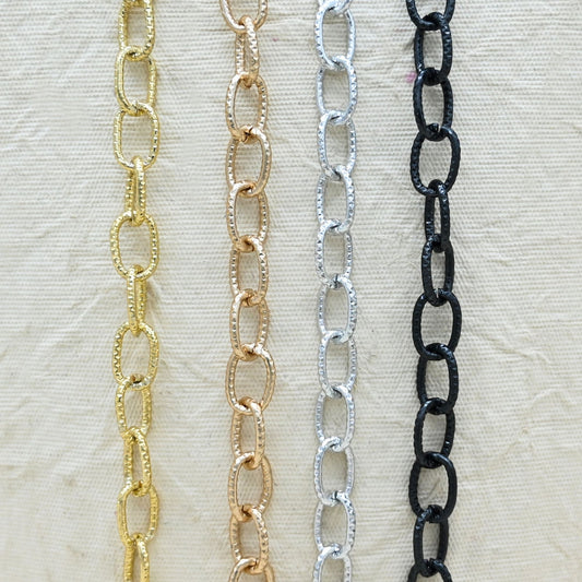 Aluminium Chain | Size : W-10mm H-15mm | Qty : 1mtr | JT-19-35-42