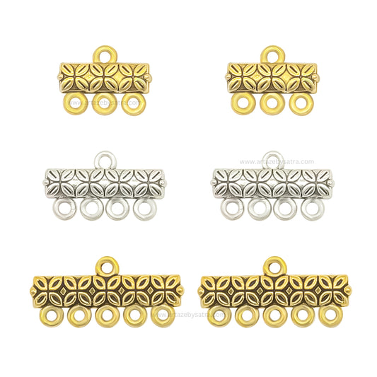 Multi-Strand Connector Charms for Jewelry Making | Qty : 100g | BF55