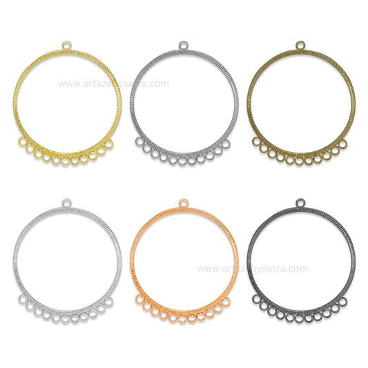 Earring Hoop 11 Naka 1 Loop | Size : 57mm | Qty : 6pcs | EF40