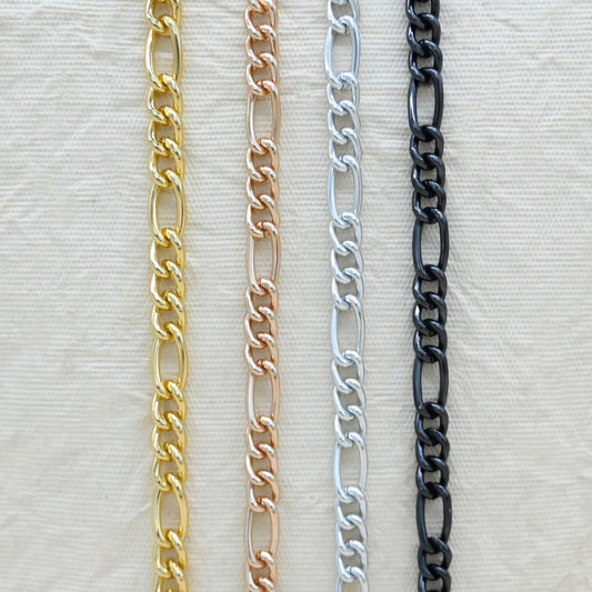 Aluminium Chain | Size : W-7mm H-14mm | Qty : 1mtr | JT-19-35-45