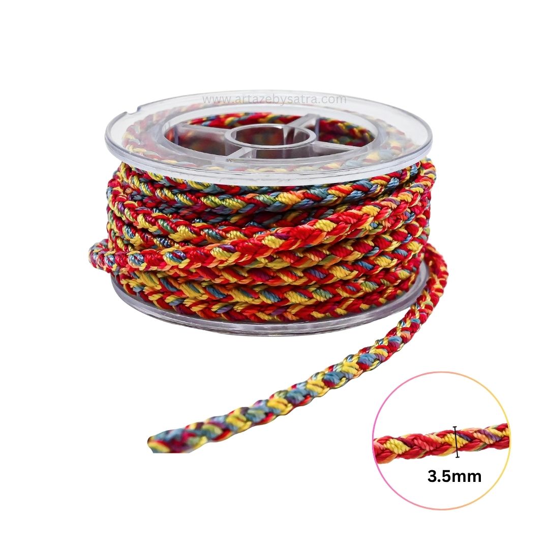 Decorative Thread | Size : 3.5mm | Qty : Approx 2.5mtr per roll | WT21