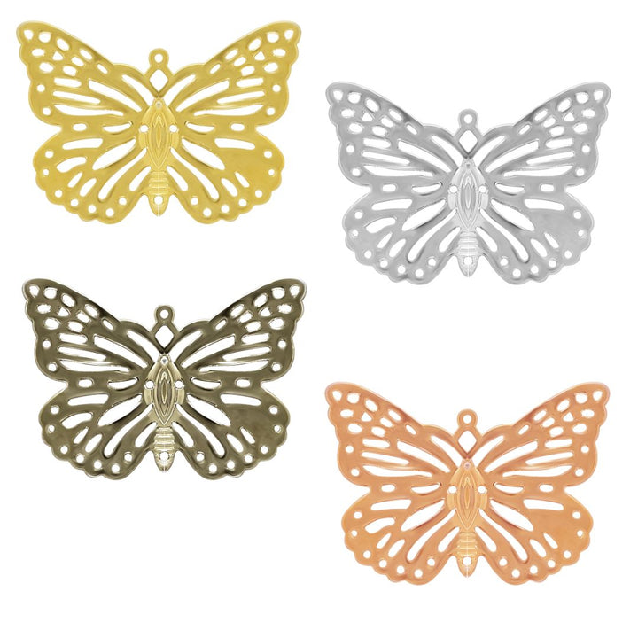 Butterfly Metal Art | Size : 27mm | 50pcs | MA08