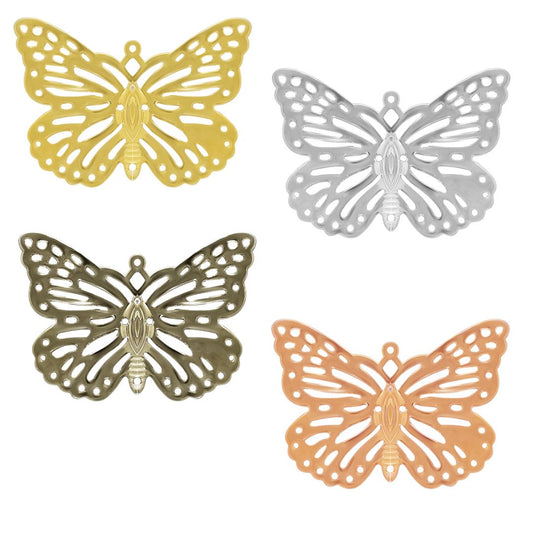 Butterfly Metal Art | Size : 27mm | Qty : 50pcs | MA08