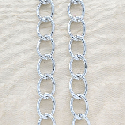 Aluminium Chain | Size : W-20mm H-28mm | Qty : 1mtr | JT-9-17-14