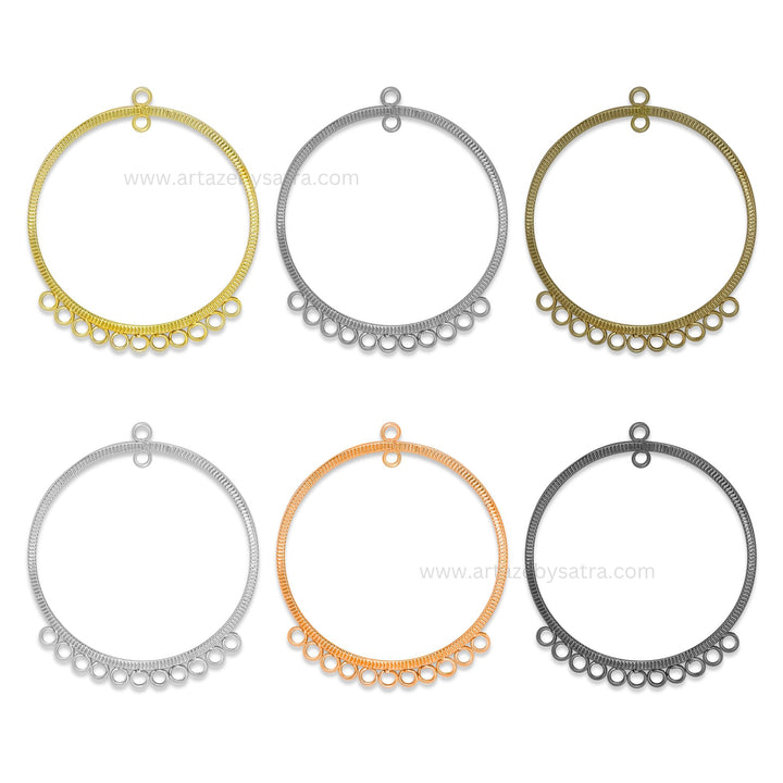 Earring Hoop 11 Naka 2 Loop | Size : 57mm | Qty : 10pcs | EF68