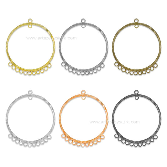 Earring Hoop 11 Naka 2 Loop | Size : 57mm | Qty : 6pcs | EF68