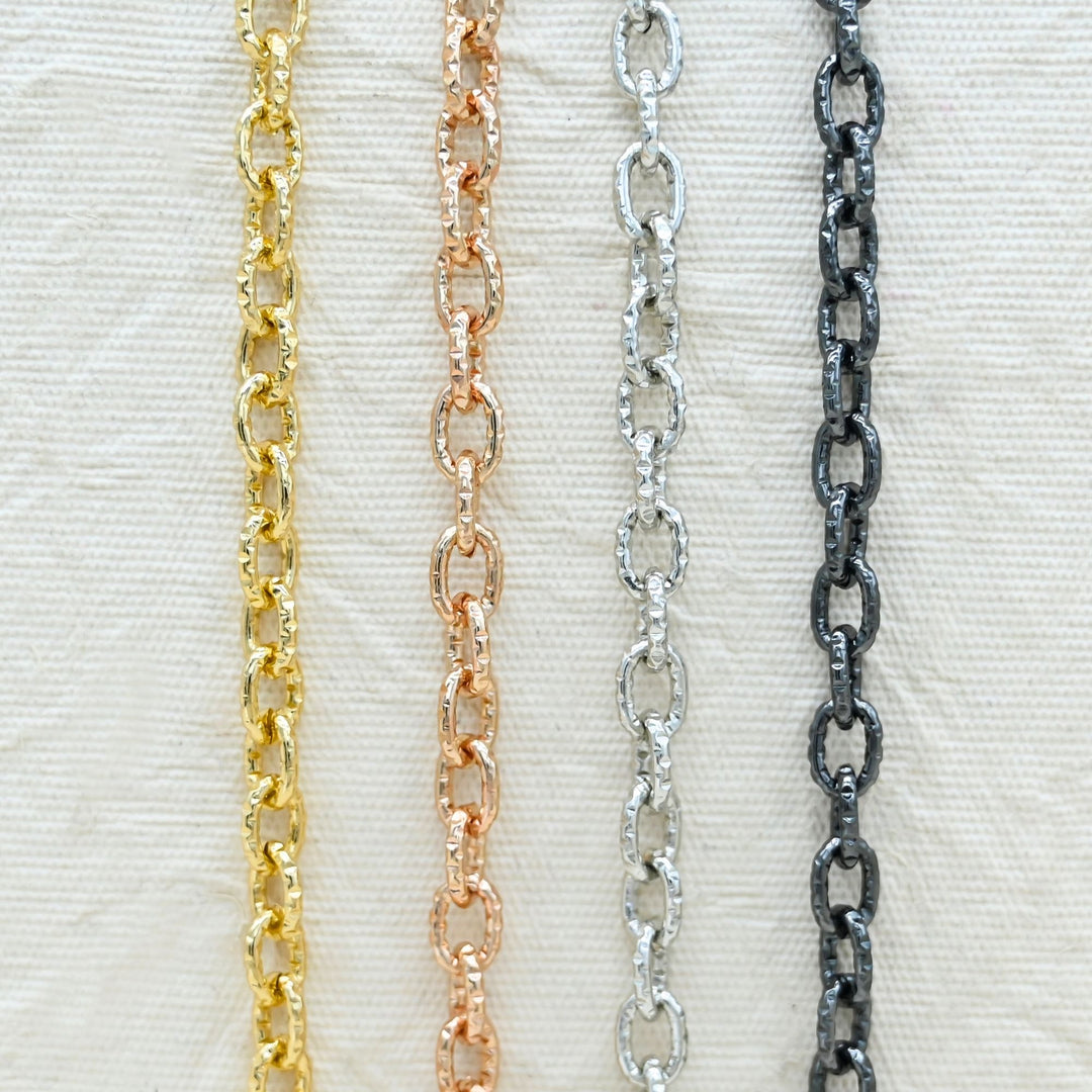 Aluminium Chain | Size : W-6mm H-9mm | Qty : 1mtr | JT-16-57-6