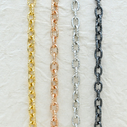 Aluminium Chain | Size : W-6mm H-9mm | Qty : 1mtr | JT-16-57-6