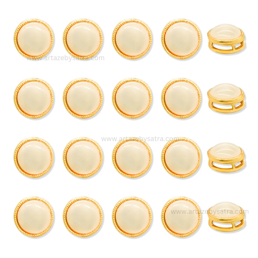 Round Meenakari Kundan Beads | Size : 12mm | Qty : 12pcs | MK09