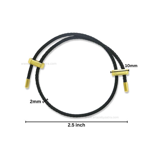 Black Adjustable Bracelet | Size : 2.5inch | Qty : 1pc | B22