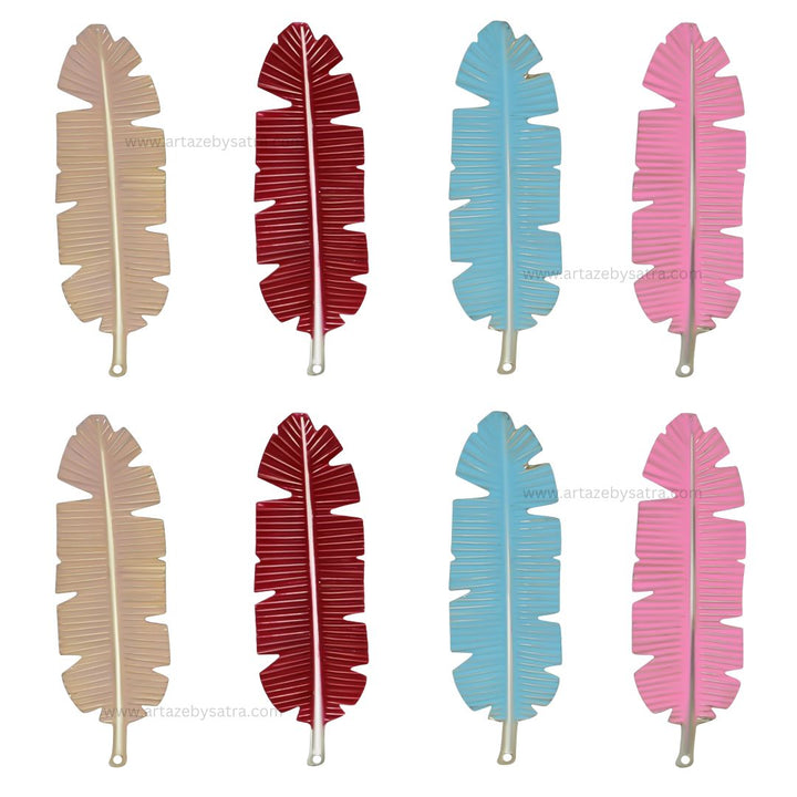 Leaf Coloured Metal Art | Size : 1.2inch | Qty : 10pcs | MA476
