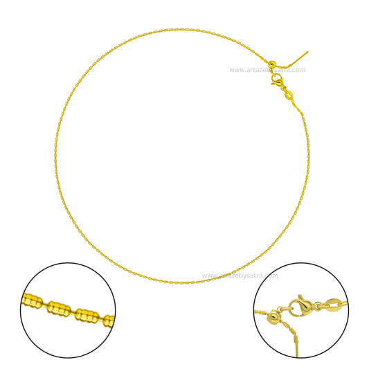 Ready Brass Chain (18K Polished) | Qty : 1pc | RC20