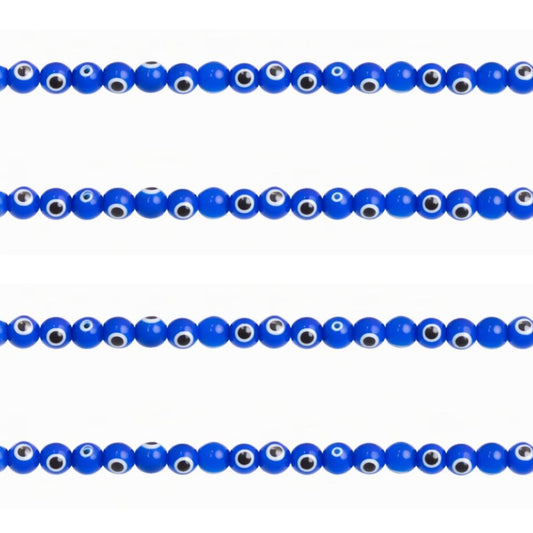 Cobalt Blue Evil Eye Beads | Qty : 1 line | GB08