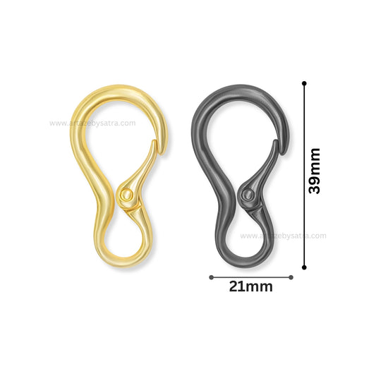 Designer Lobster Claw Clasp | Size : 39mm | Qty : 2pcs | BF41