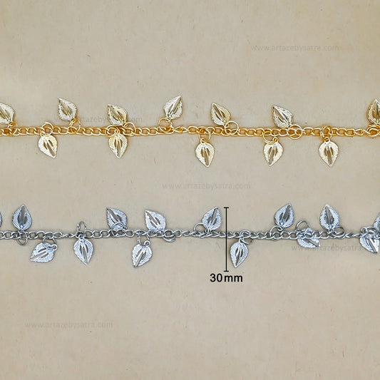 Leaf Shape Iron Chain | Qty : 1mtr | IC27