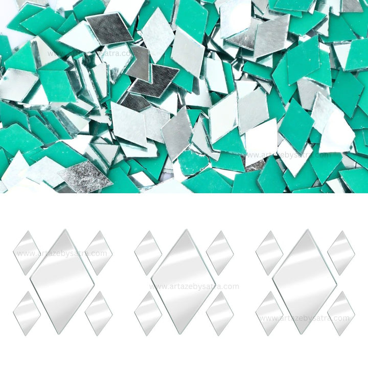 Diamond Shape Mirror | Qty : 200grms