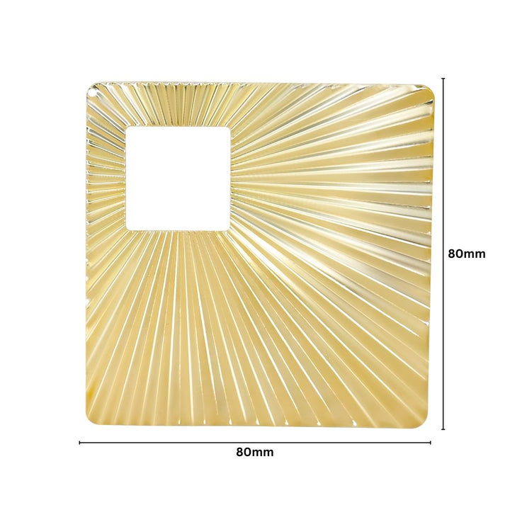 Square Metal Art Base | Size : 80mm | 100g | F-13-23 | MA20