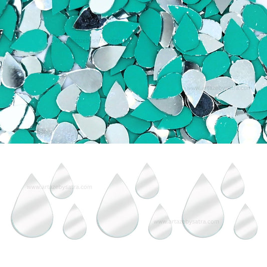Teardrop Shape Mirror | Qty : 200grms | M09