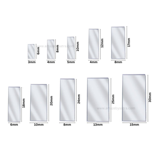 Rectangle Shape Mirror | Qty : 200grms | M03