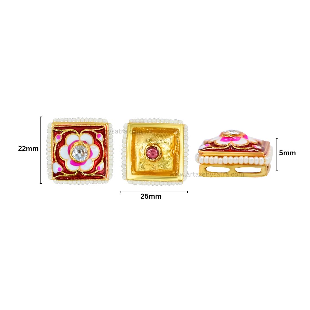 Meenakari Combo Packs | Size : 18mm | Qty : 10pcs (All color 2pcs) | C-398a