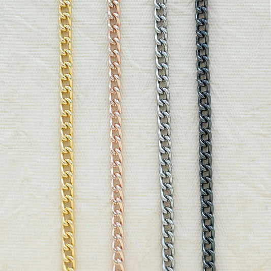 Aluminium Chain | Size : W-4mm H-6mm | Qty : 1mtr | JT-9-17-11