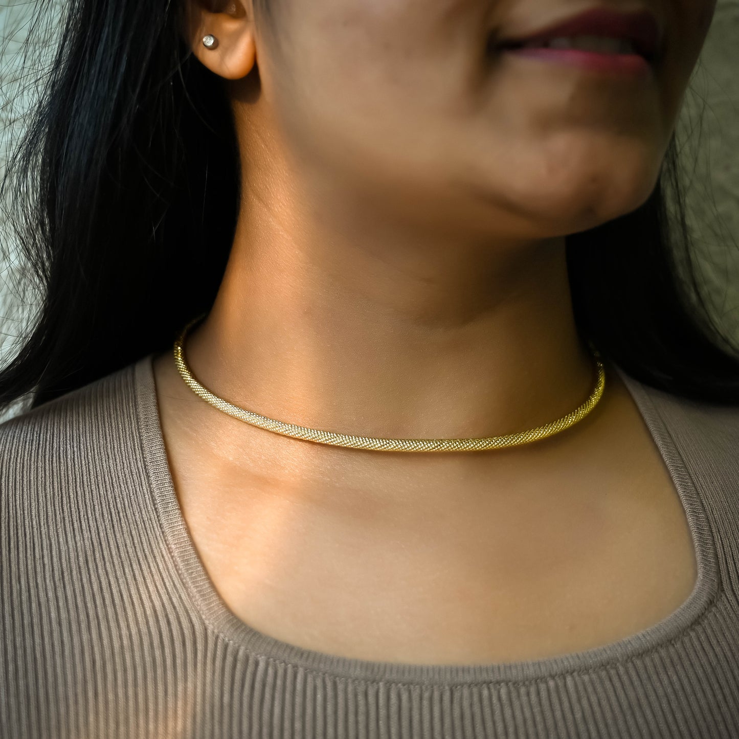 Brass Designer Choker | 18k Gold Plated (High Quality) | Qty : 1pc | DC24