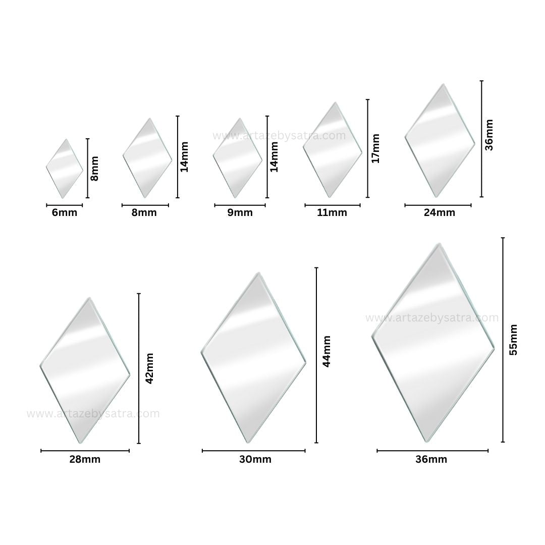 Diamond Shape Mirror | Qty : 200grms | M05