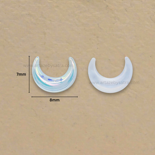 Moon AB Plastic Pearl (No Hole) | Size : 7mm | Qty : 50pcs | PPB75