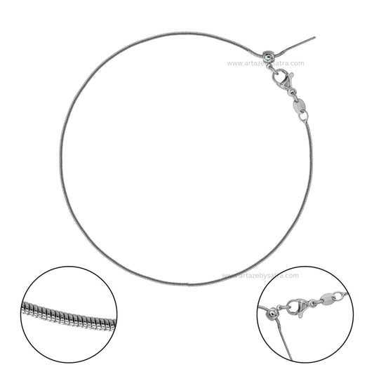 Iron Flat Ready Brass 18K Gold Polished Chain | Qty : 1pc (High Quality) RC18