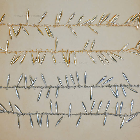 Willow Leaf Shape Iron Chain | Qty : 1mtr | IC28