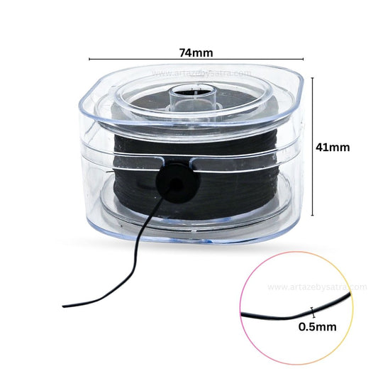 Elastic Thread | Size : 0.5mm | Qty : Approx 100mtr