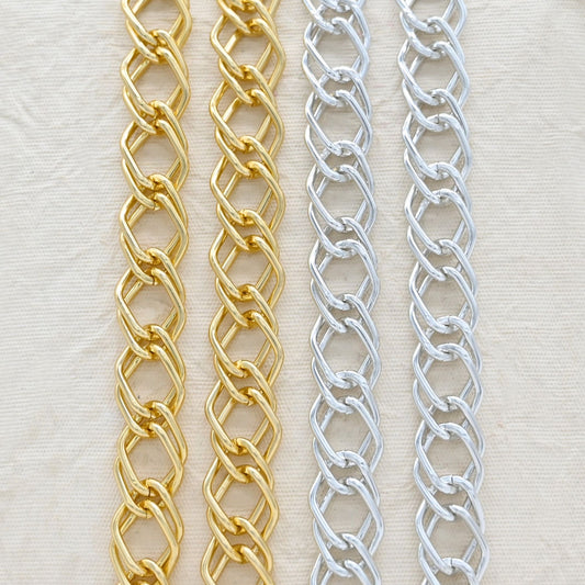 Aluminium Chain | Size : W-17mm H-23mm | Qty : 1mtr | JT-19-35-23