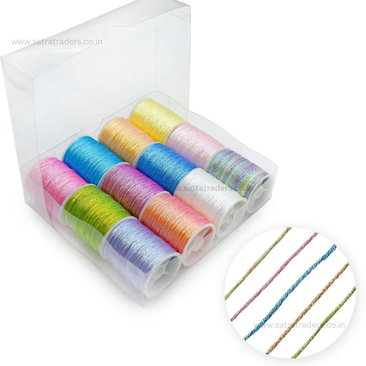 Glitter Polyester Twisted Thread | Size : 0.8mm | WT05