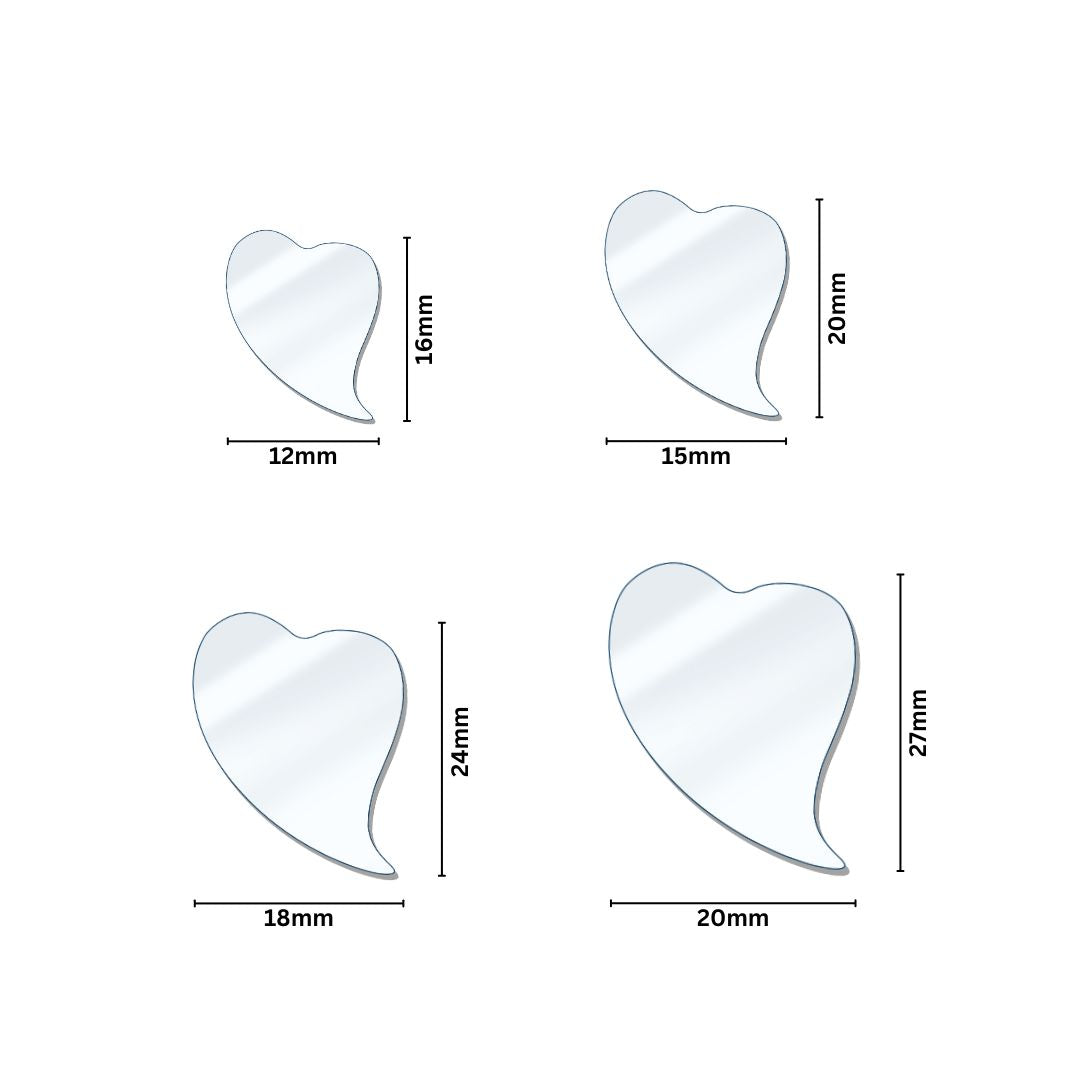 Heart Shape Mirror | Qty : 200grms | M14