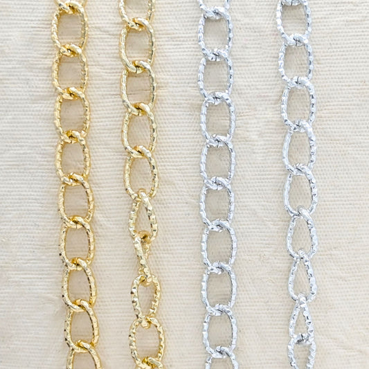 Aluminium Chain | Size : W-10mm H-15mm | Qty : 1mtr | JT-14-43-1