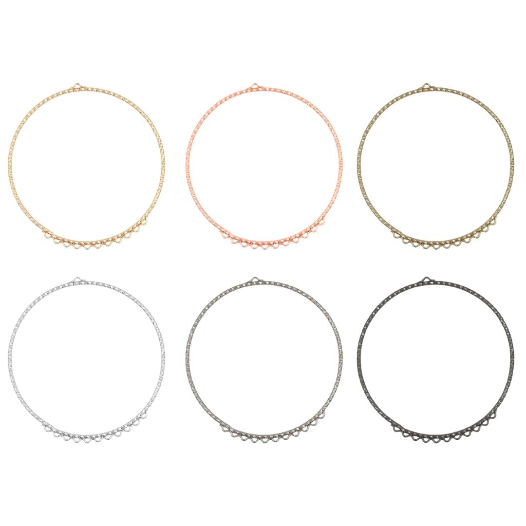 Designer Hoop 11 Naka Bali | Size : 68mm | 10pcs | EF24