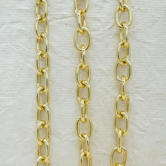 Aluminium Chain | Size : W-11mm H-16mm | Qty : 1mtr | JT-19-35-7