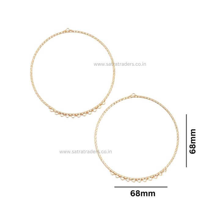 Earring Hoop 11 Naka Bengal Bali | Size : 69mm | 10pcs | EF46