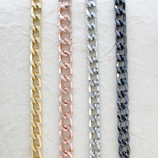 Aluminium Chain | Size : W-9mm H-15mm | Qty : 1mtr | JT-14-43-5