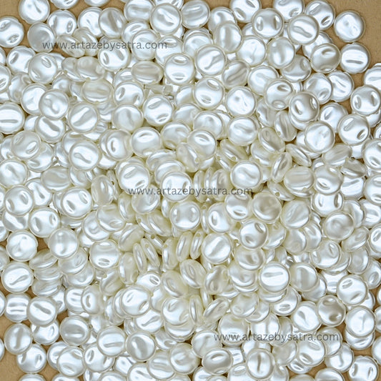 Flat Back Round Pearl Beads | PPB95