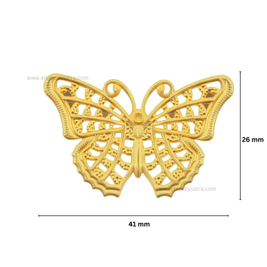 Butterfly Metal Art | Size : 26mm | Qty : 50pcs | F-6-6 | MA07