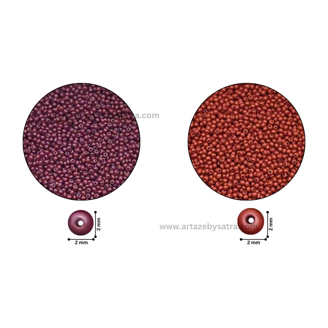Seed Glass Beads | Size : 2mm | SB03