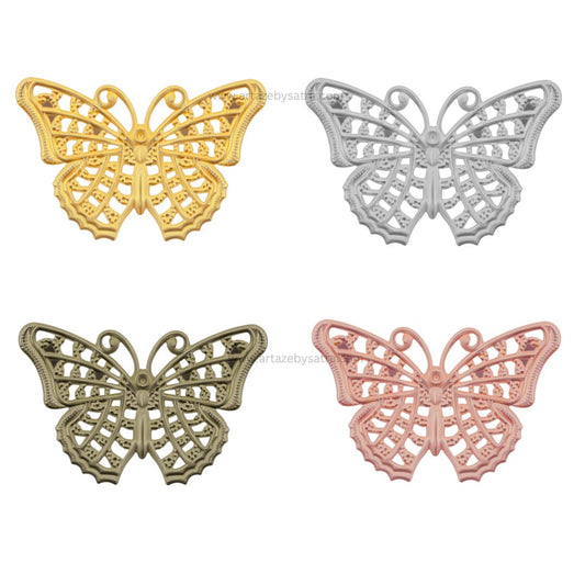 Butterfly Metal Art | Size : 26mm | Qty : 50pcs | F-6-6 | MA07