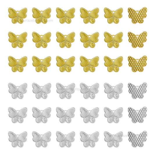 Butterfly Brass Charms | High Quality | Size : 11mm | Qty : 2pcs